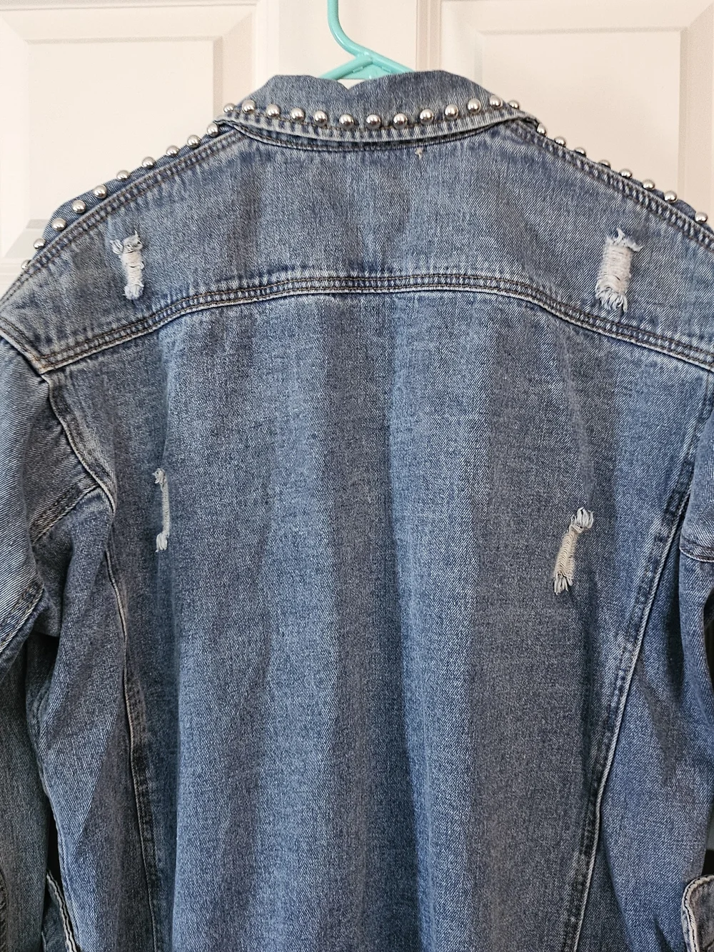 gimmicks by BKE Studded Blue Denim Jacket